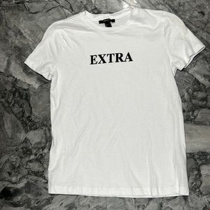 Forever 21 “Extra” White Tee